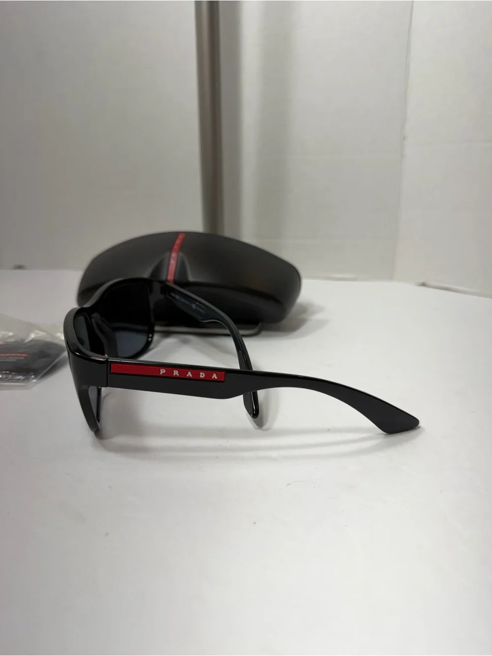 PRADA Linea Rossa Active Men's Polarized Sunglasses SPS 01U (1AB-5Z1) Black